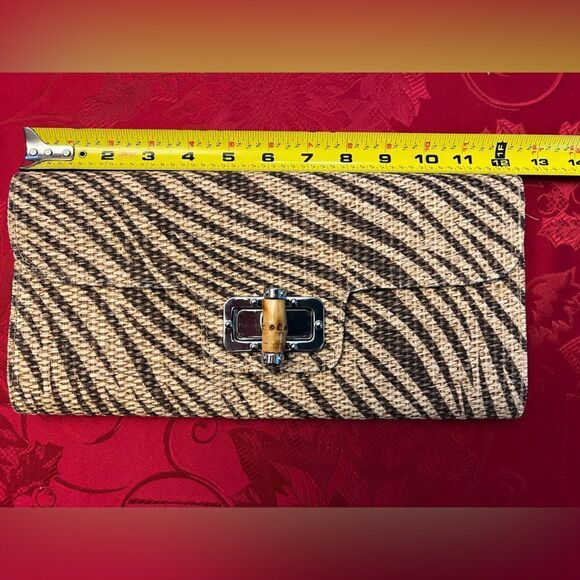 Vintage MMS Design Studio Sea Grass Envelope Clutch Crossbody Bag – Boho Chic - Picture 8 of 9